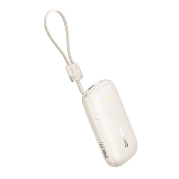 Baseus Powerbank 10000mAh 45W med USB-C til Lightning Kabel - Titanium