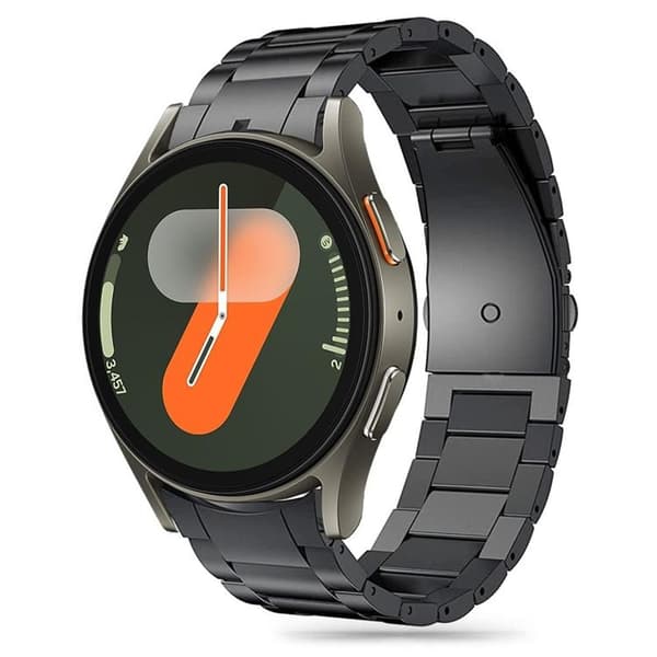 Galaxy Watch 4/5/5 Pro/6/7/Fe Armbånd Rustfri - Sort