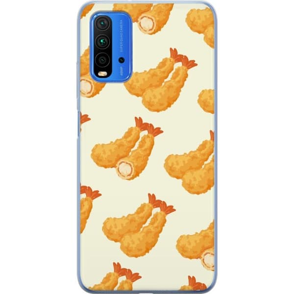 Telefontaske til Xiaomi Redmi Note 9 4G med rejer