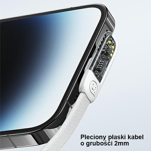 USAMS vinklet kabel USB-C til Lightning 20W 1.2m (US-SJ583) - sort