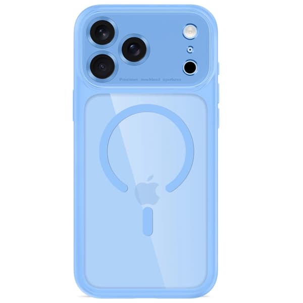 Tech-Protect Mobilcover Til iPhone 18 Pro/17 Pro Magsafe Magpeak - Lyseblå/Klar