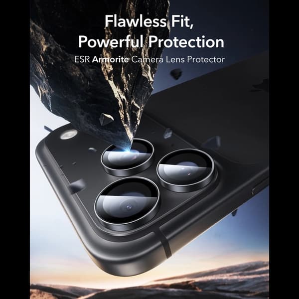 ESR Härdat Glas Kameraskydd för iPhone 18 Pro/18 Pro Max Armorite