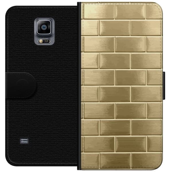 Plånboksfodral till Samsung Galaxy Note 4 med Gyllene Murstenar