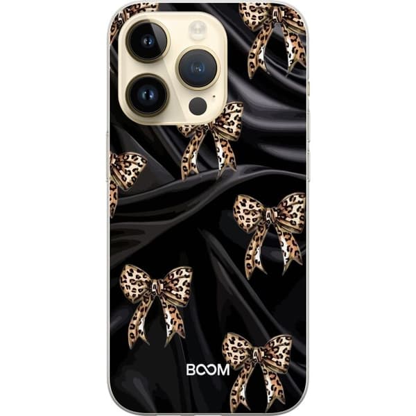 Telefontaske til Apple iPhone 14 Pro med Leopard Bow