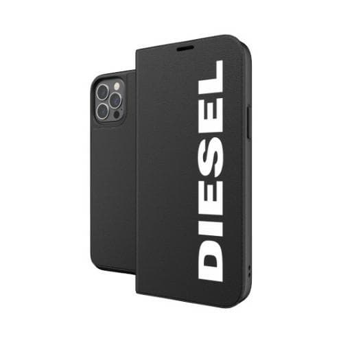 Diesel iPhone 12/12Pro Plånboksfodral Core -Svart/Vit