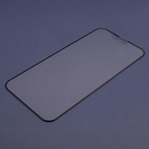 6D Mat Beskyttelsesglas til iPhone 12 Pro Max med Sort Ramme