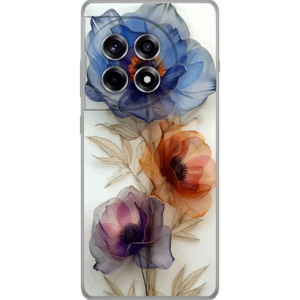 Taske til OnePlus 12R med silkeblomster