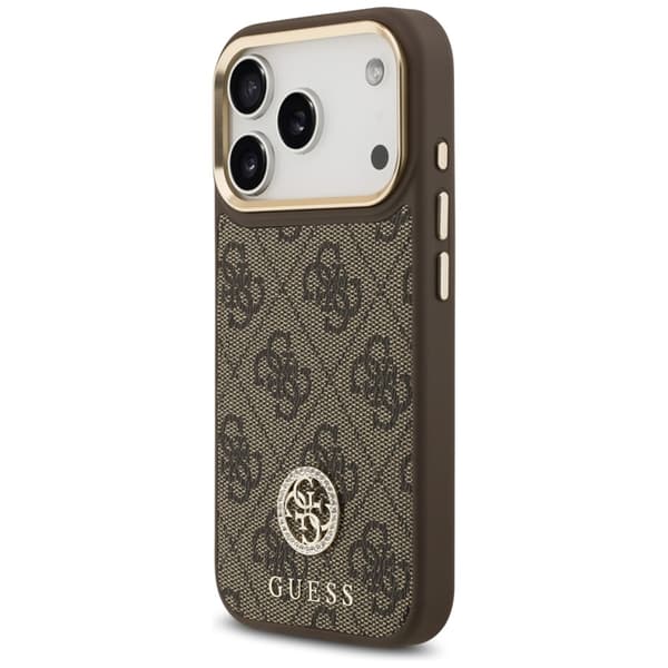 Guess Mobilskal till iPhone 17 Pro MagSafe 4G Strass Logo & Big Strap