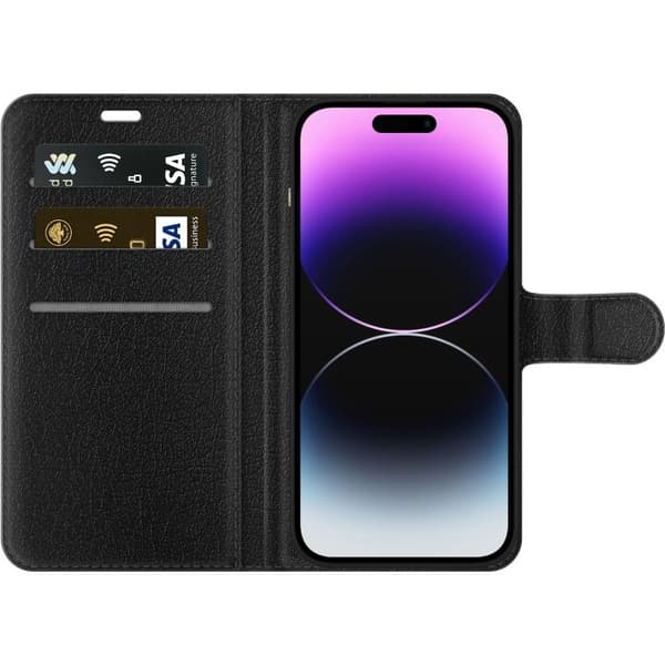 Plånboksfodral till Apple iPhone 15 Pro med Midnight Stone