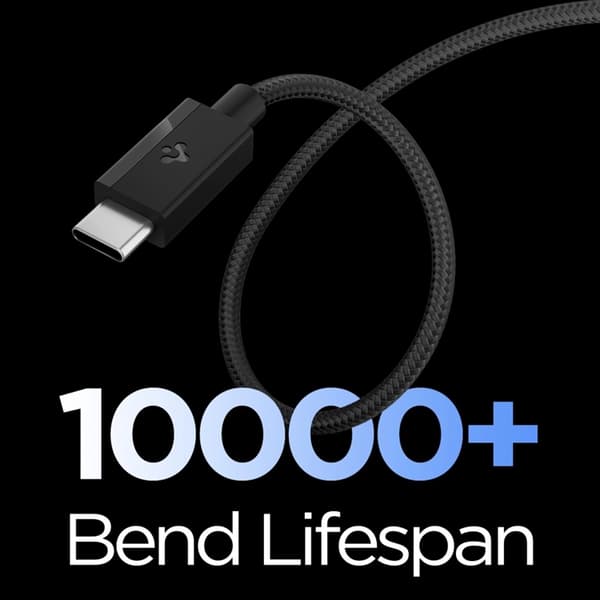 Spigen USB-C til USB-C Kabel EB6015CC Essential 1.5m 60W - Sort