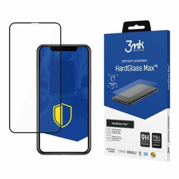3MK iPhone 13 Pro Max Karkaistu lasinen näytönsuoja Max - Musta