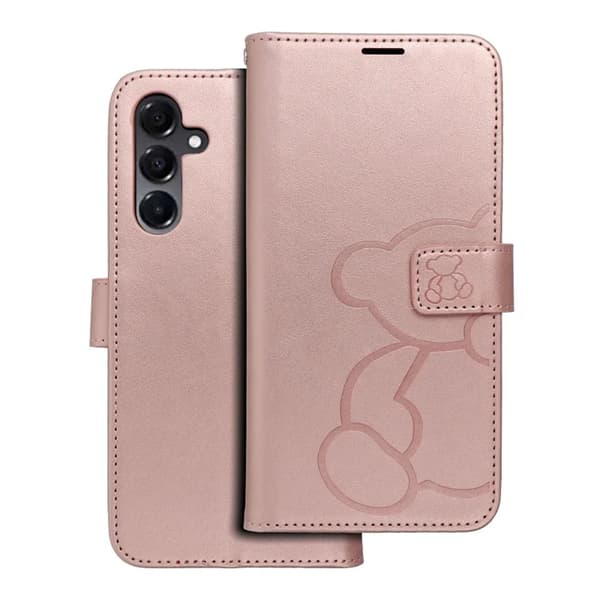 Galaxy A16 5G Pung Etui Mezzo - Bamse Lyserød Guld