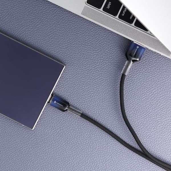FORCELL USB-A til USB-C 66W Kabel 3A 1m QC4.0 C352 - Sort