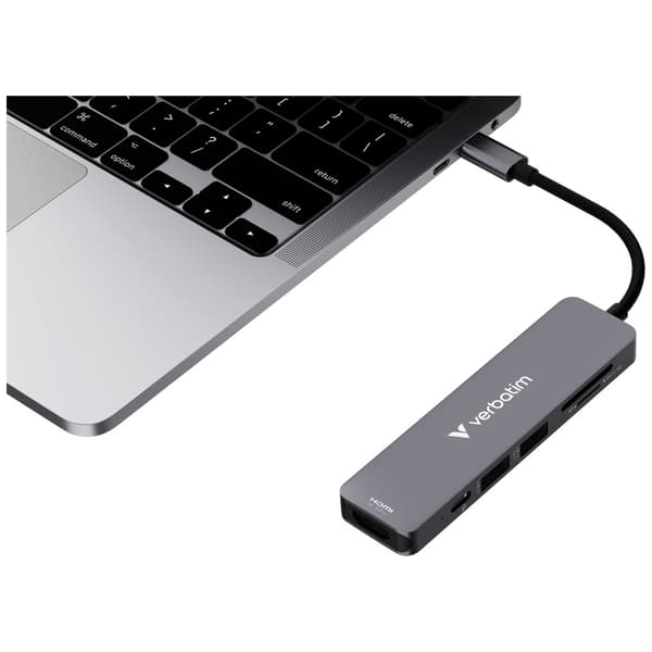 Verbatim Hub USB-C/HDMI/USB-A/SD/MSD 32156 - Aluminium