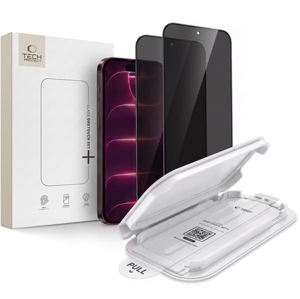 [2-Pack] Tech-Protect Hærdet Glas Skærmbeskytter Til iPhone 18 Pro Max Privacy