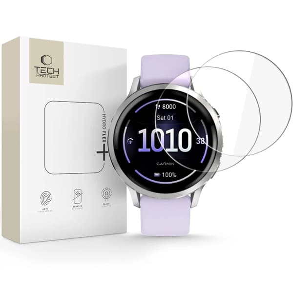 [2-Pack] Tech-Protect näytönsuoja Garmin Watch Venu 4 (41mm) Hydro Flex
