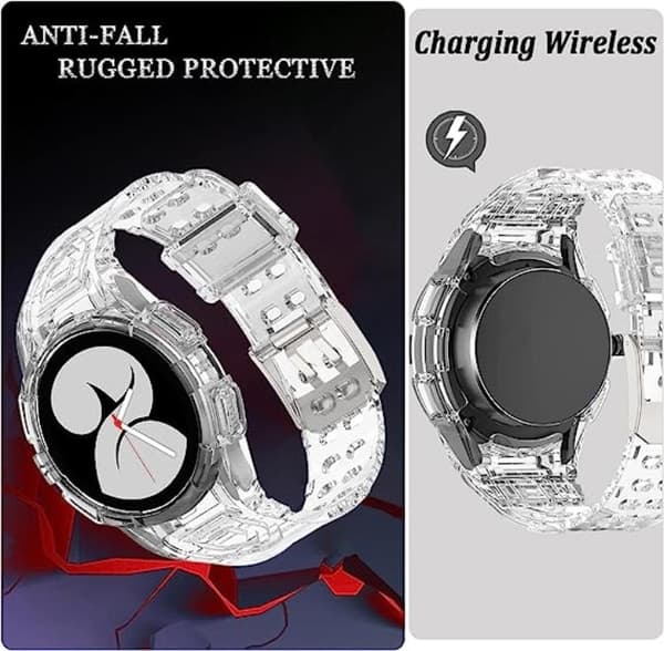 Galaxy Watch 4/5 (44mm) Replacement Case Band - Clear