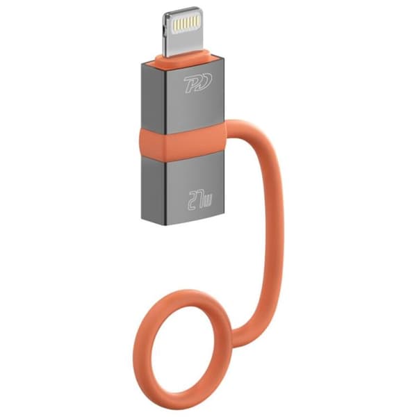 [2-pak] 4smarts USB-C til Lightning Adapter 27W - Grå