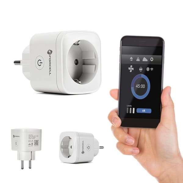 Forcell Smart Plug 230V med WiFi-understøttelse af Tuya/Amazon Alexa
