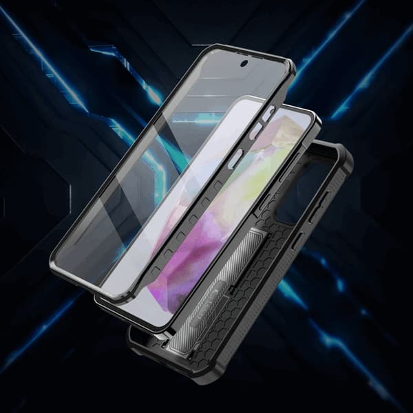 Tech- Protect telefontaske til Galaxy A36 5G Kevlar Cam Plus - Sort
