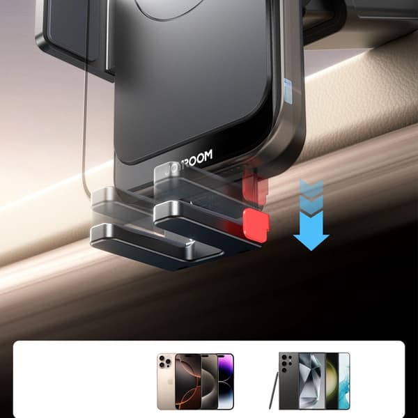 Joyroom Bilholder Dashboard Trådløs Oplader 15W Sort