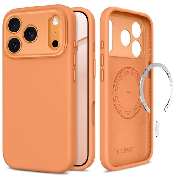 Tech-Protect-puhelinkotelo iPhone 17 Pro/18 Pro Magsafe Uniq CC - Oranssi