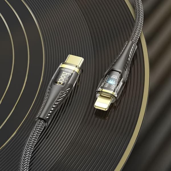 HOCO USB-C - Lightning 27W kaapeli 1.2m U121 PD - Musta