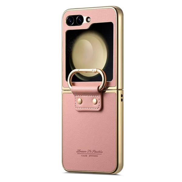 Mobilskal för Galaxy Z Flip 6 Electroplating Ring Kickstand