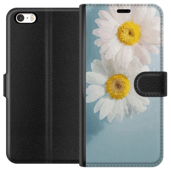Apple iPhone 5s tegnebog med sommerblomster