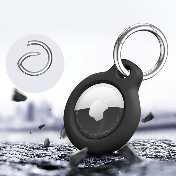 [2-Pack] Tech-Protect Apple Airtag 1/2 Rough - Svart