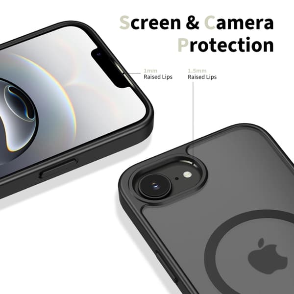Tech-Protect Matkapuhelimen kuori iPhone 16e/17e Magsafe Basicmag - Mattamusta