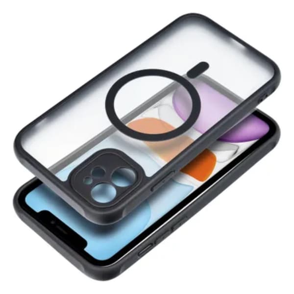iPhone 11 Magsafe Matte -kuori - Musta