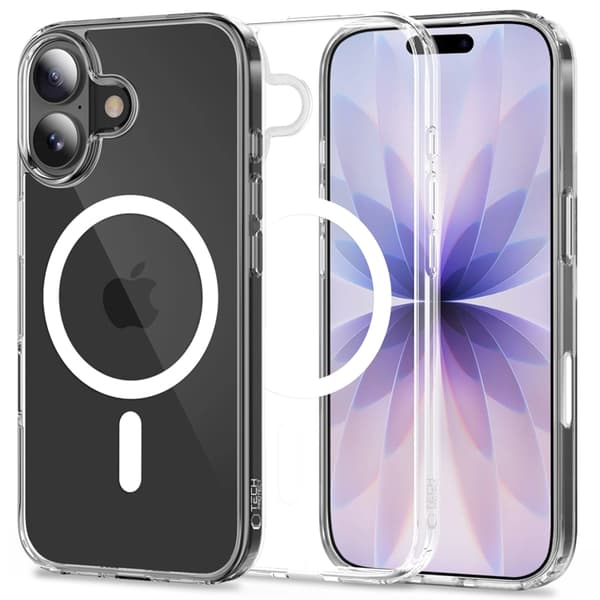 Tech-Protect Mobilskal till iPhone 17 Magsafe Flexair Hybrid - Clear