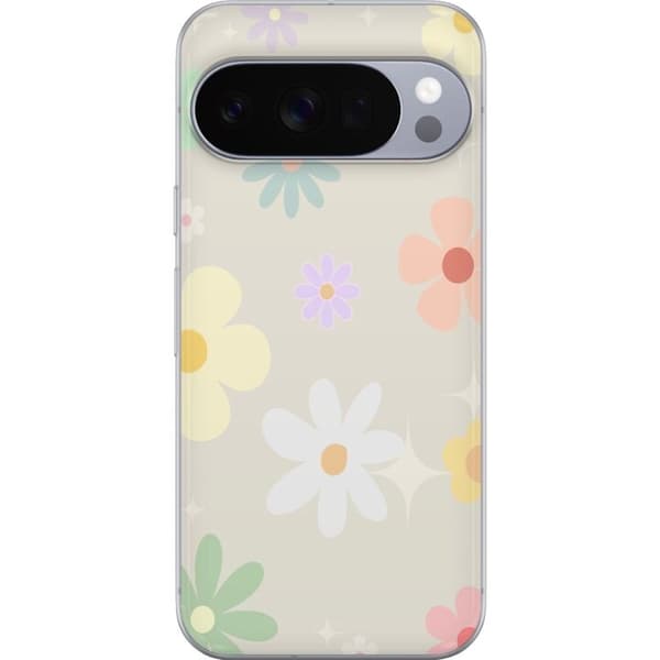 Mobilskal till Google Pixel 10 Pro med fejdande blommor