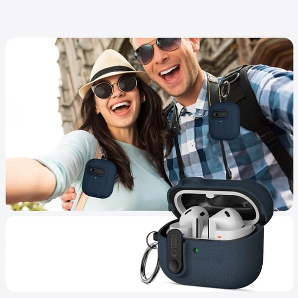 Tech-Protect Galaxy Buds 3/3 FE/3 Pro-etui, slank krog