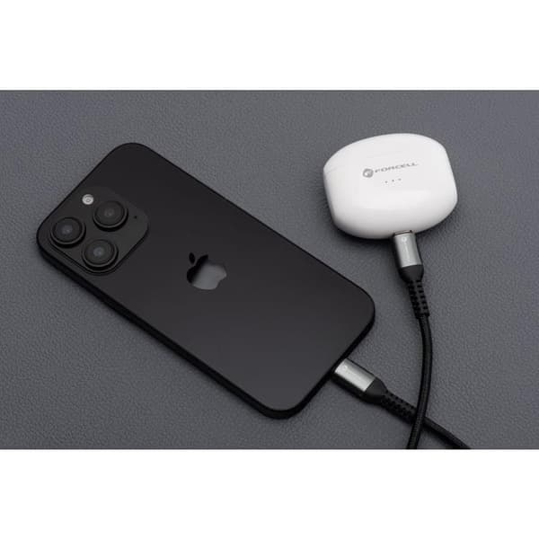 Forcell USB-C til USB-C Kabel 100W 2m QC4.0 PD 5A Cafule - Sort