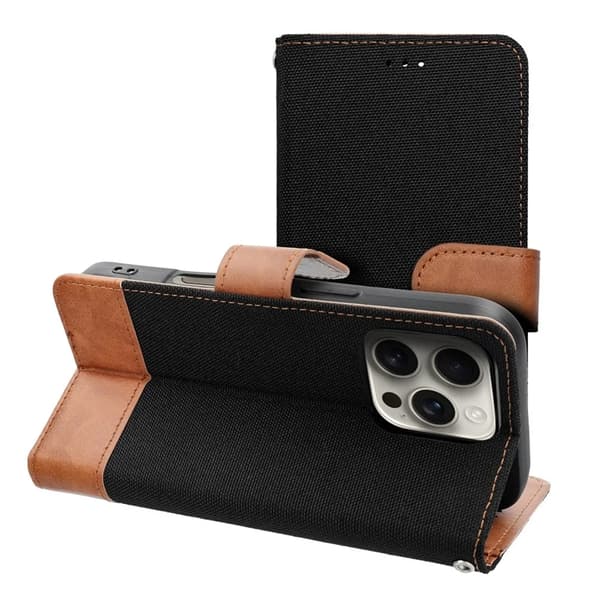 iPhone 16e Plånboksfodral Jeans - Svart