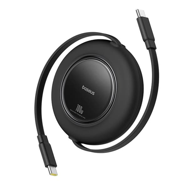 Baseus sisäänvedettävä USB-C–USB-C 100W kaapeli 2m Free2Pull Mini