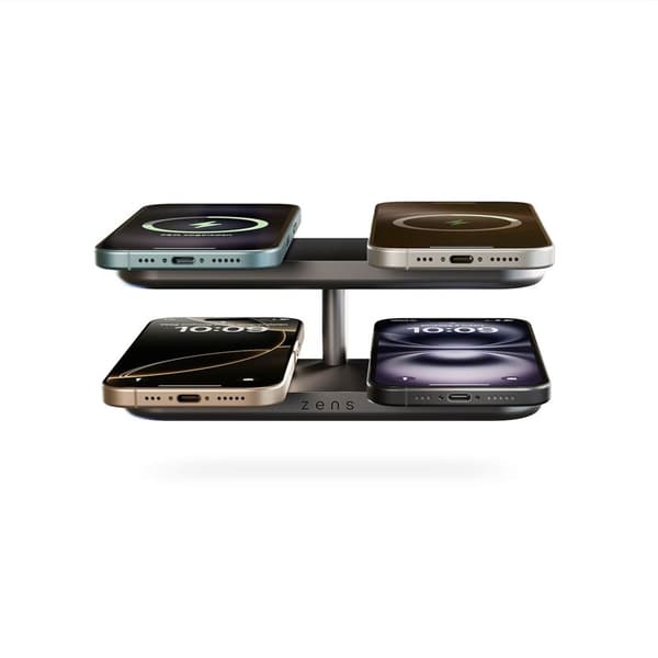 ZENS Trådløs Oplader Quattro Pro 4 Qi2 Sort