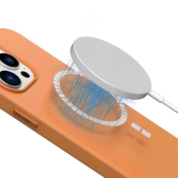 BOOM iPhone 14 Plus Cover Magsafe Ægte Læder - Grøn