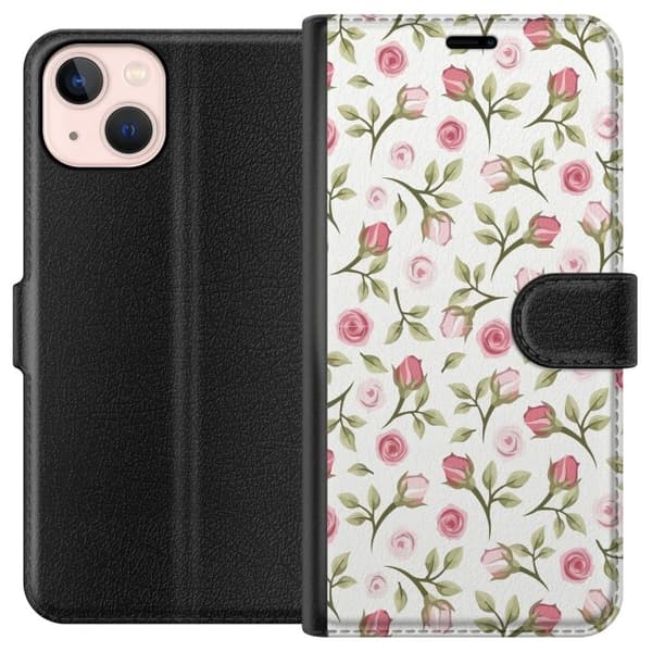 Pung Taske til Apple iPhone 13 med Blomster