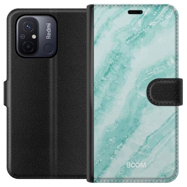 Plånboksfodral till Xiaomi Redmi 12C med Mint Marble