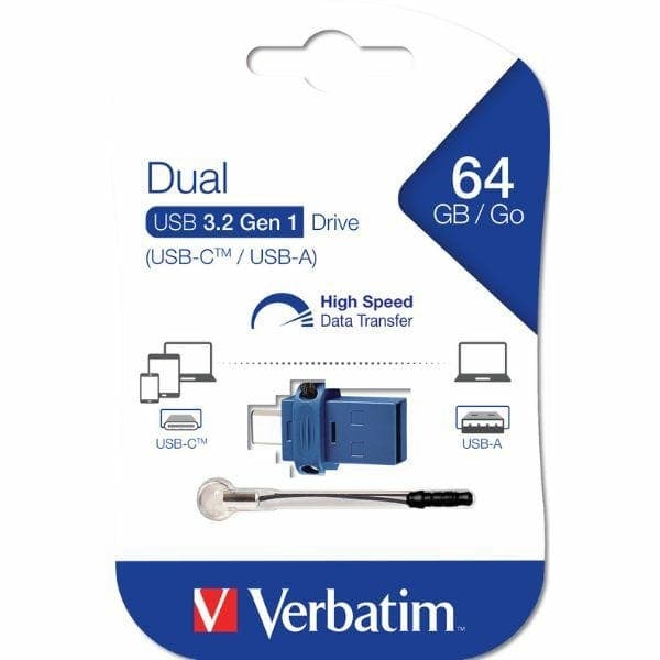 Verbatim Pendrive 64 GB USB-C/USB-A Dobbelt