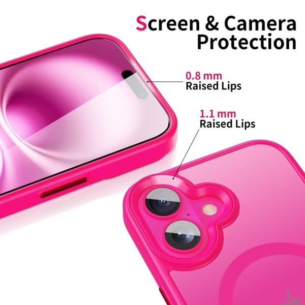 Tech-Protect Mobilskal till iPhone 16 Magsafe Matte - Blazing Rosa