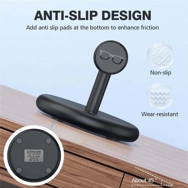 Opladningsstativ AR Smart Briller Til Ray-Ban Meta - Sort