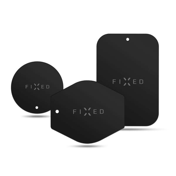 FIXED Icon Metal Puhelinpidikelevyt 3M SET Musta