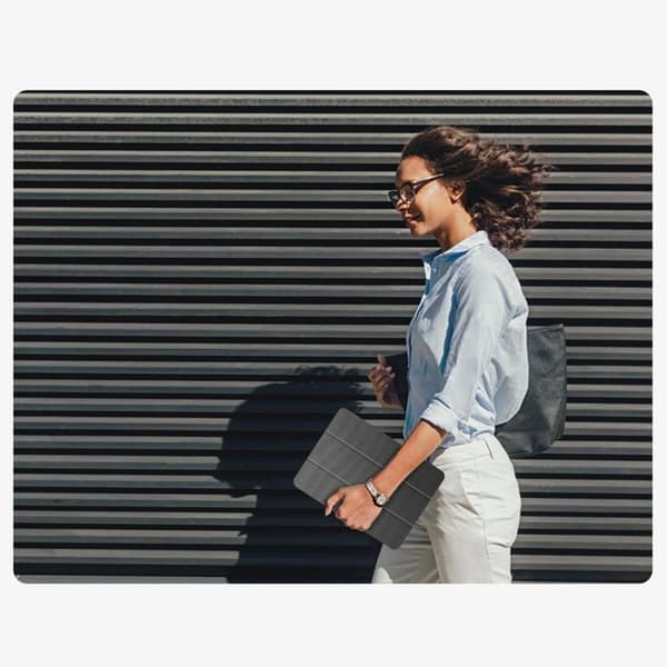 Tech-Protect Galaxy Tab A9 Plus Fodral Canvas - Charcoal Grå