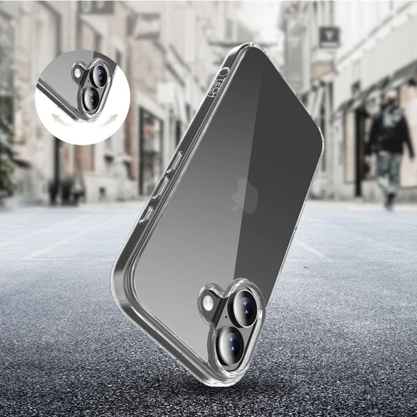 Tech-Protect Mobilskal till iPhone 17 Flexair Hybrid - Clear