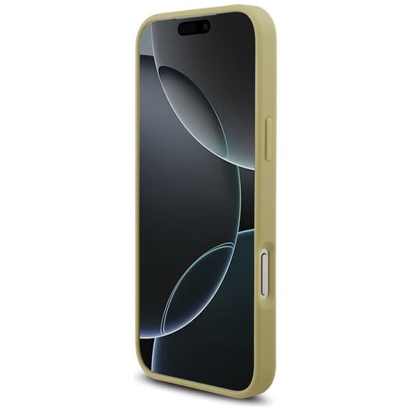Guess Mobilskal till iPhone 17 Pro Rhinestone Triangle Logo - Guld
