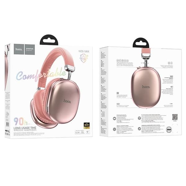 Hoco Over-Ear Hörlurar Trådlösa Bluetooth W35 Max - Rosa